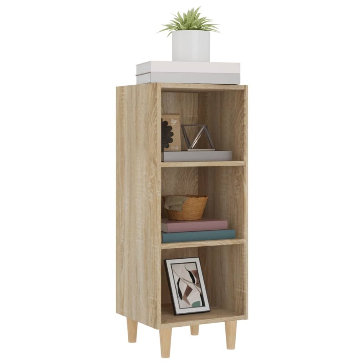 vidaXL Ντουλάπι Sonoma Δρυς 34,5x32,5x90 εκ. από Επεξεργασμένο Ξύλο