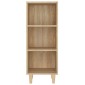 vidaXL Ντουλάπι Sonoma Δρυς 34,5x32,5x90 εκ. από Επεξεργασμένο Ξύλο