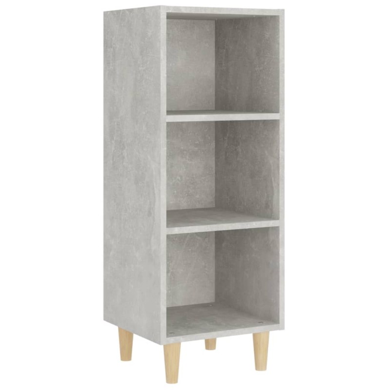vidaXL Ντουλάπι Γκρι Σκυροδέματος 34,5x32,5x90 εκ. Επεξεργασμένο Ξύλο