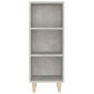 vidaXL Ντουλάπι Γκρι Σκυροδέματος 34,5x32,5x90 εκ. Επεξεργασμένο Ξύλο