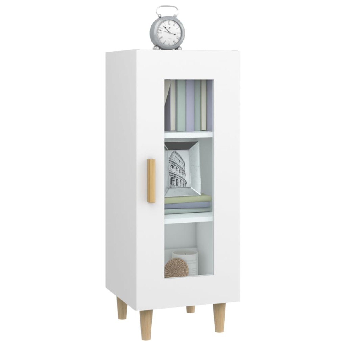 vidaXL Ντουλάπι Λευκό 34,5 x 34 x 90 εκ. από Επεξεργασμένο Ξύλο
