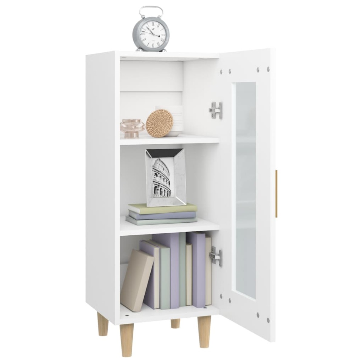 vidaXL Ντουλάπι Λευκό 34,5 x 34 x 90 εκ. από Επεξεργασμένο Ξύλο
