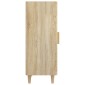 vidaXL Ντουλάπι Sonoma Δρυς 34,5x34x90 εκ. από Επεξεργασμένο Ξύλο
