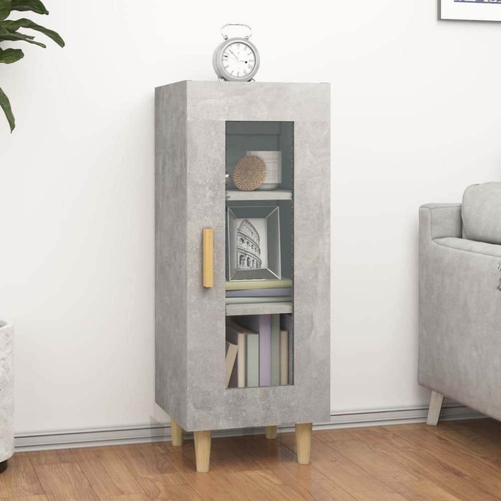 vidaXL Ντουλάπι Γκρι Σκυροδέματος 34,5x34x90 εκ. Επεξεργασμένο Ξύλο