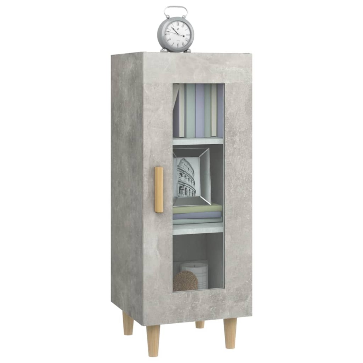 vidaXL Ντουλάπι Γκρι Σκυροδέματος 34,5x34x90 εκ. Επεξεργασμένο Ξύλο