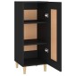 vidaXL Ντουλάπι Μαύρο 34,5 x 34 x 90 εκ. από Επεξεργασμένο Ξύλο