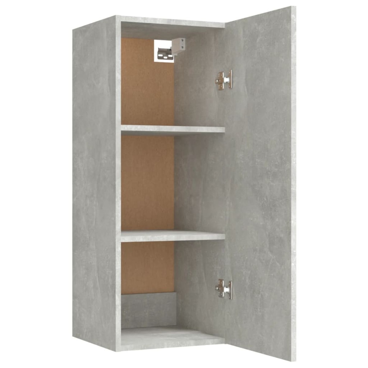 vidaXL Ντουλάπι Τοίχου Γκρι Σκυρ. 34,5x34x90 εκ. Επεξεργασμένο Ξύλο
