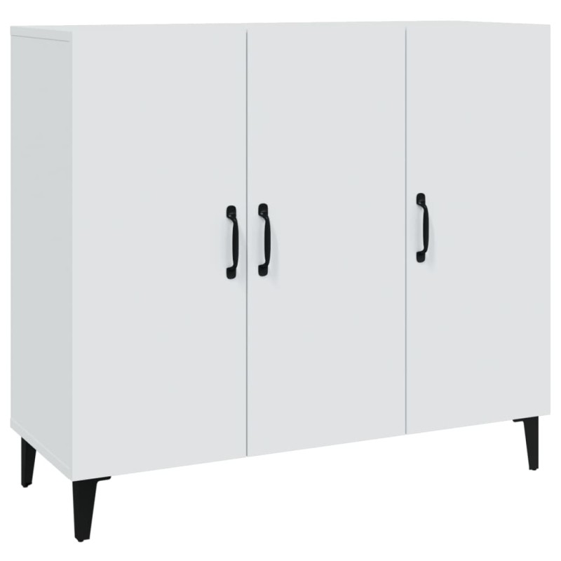 vidaXL Μπουφές Λευκός 90 x 34 x 80 εκ. από Επεξεργασμένο Ξύλο