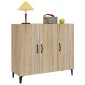 vidaXL Ντουλάπι Sonoma δρυς 90x34x80 εκ. Επεξεργασμένο Ξύλο