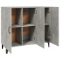 vidaXL Ντουλάπι Γκρι Σκυροδέματος 90x34x80 εκ. Επεξεργασμένο Ξύλο
