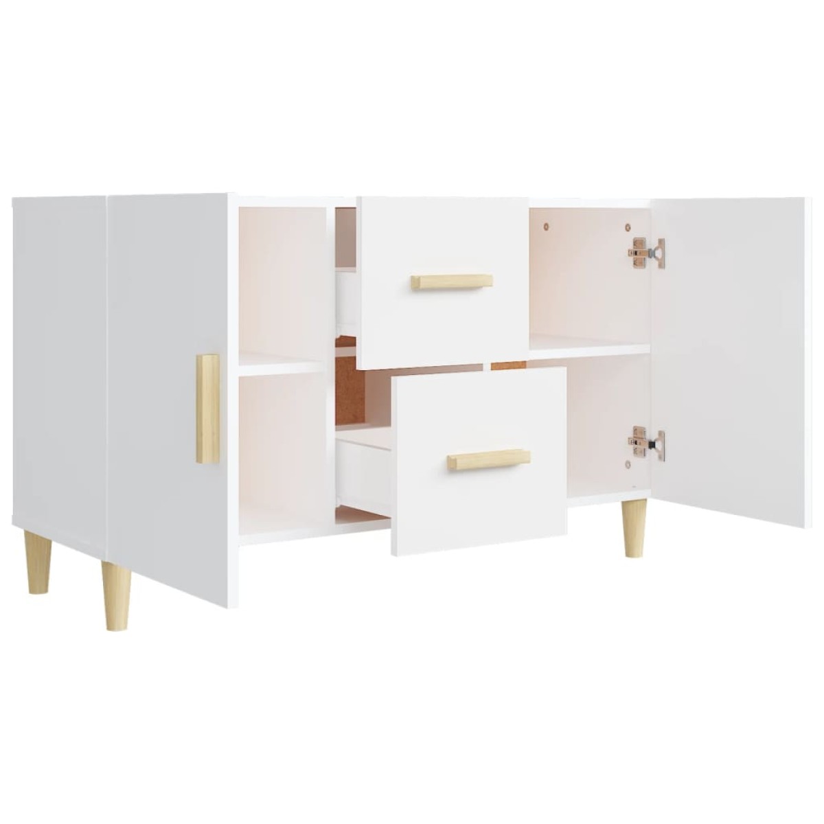 vidaXL Ντουλάπι Λευκό 100 x 36 x60 εκ. Επεξεργασμένο Ξύλο