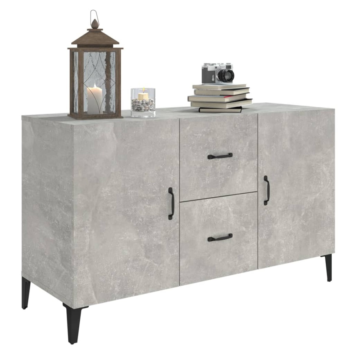 vidaXL Ντουλάπι Γκρι Σκυροδέματος 100 x 36 x 60 εκ. Επεξεργασμένο Ξύλο