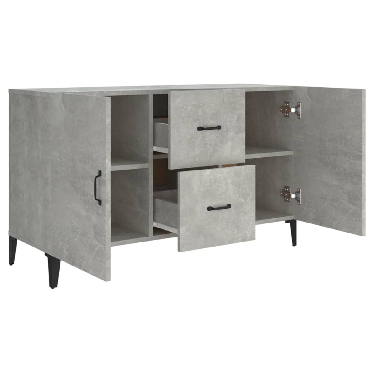 vidaXL Ντουλάπι Γκρι Σκυροδέματος 100 x 36 x 60 εκ. Επεξεργασμένο Ξύλο