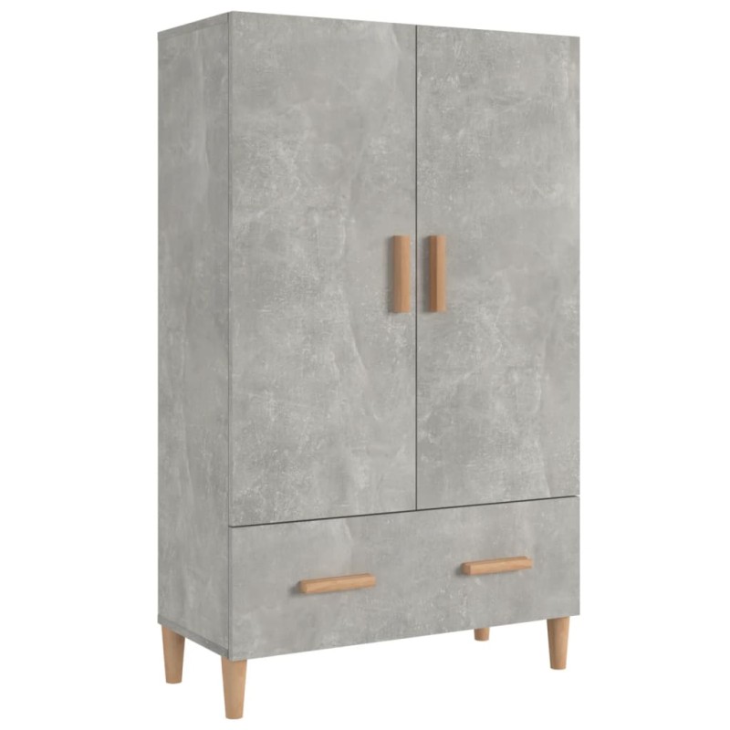 vidaXL Ντουλάπι Γκρι Σκυροδέματος 70x31x115 εκ. από Επεξεργασμένο Ξύλο