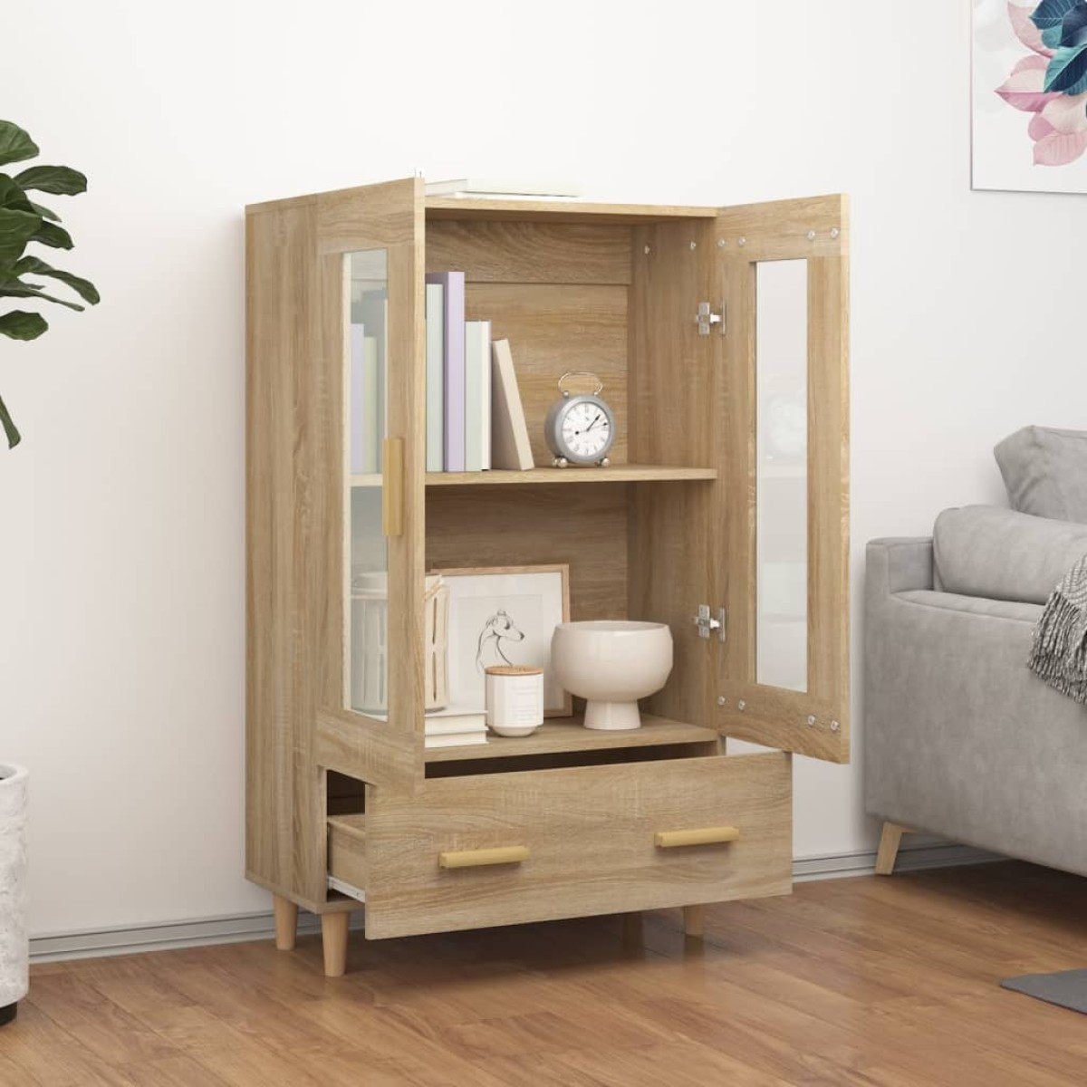 vidaXL Ντουλάπα Sonoma Δρυς 70 x 31 x 115 εκ. από Επεξεργασμένο Ξύλο