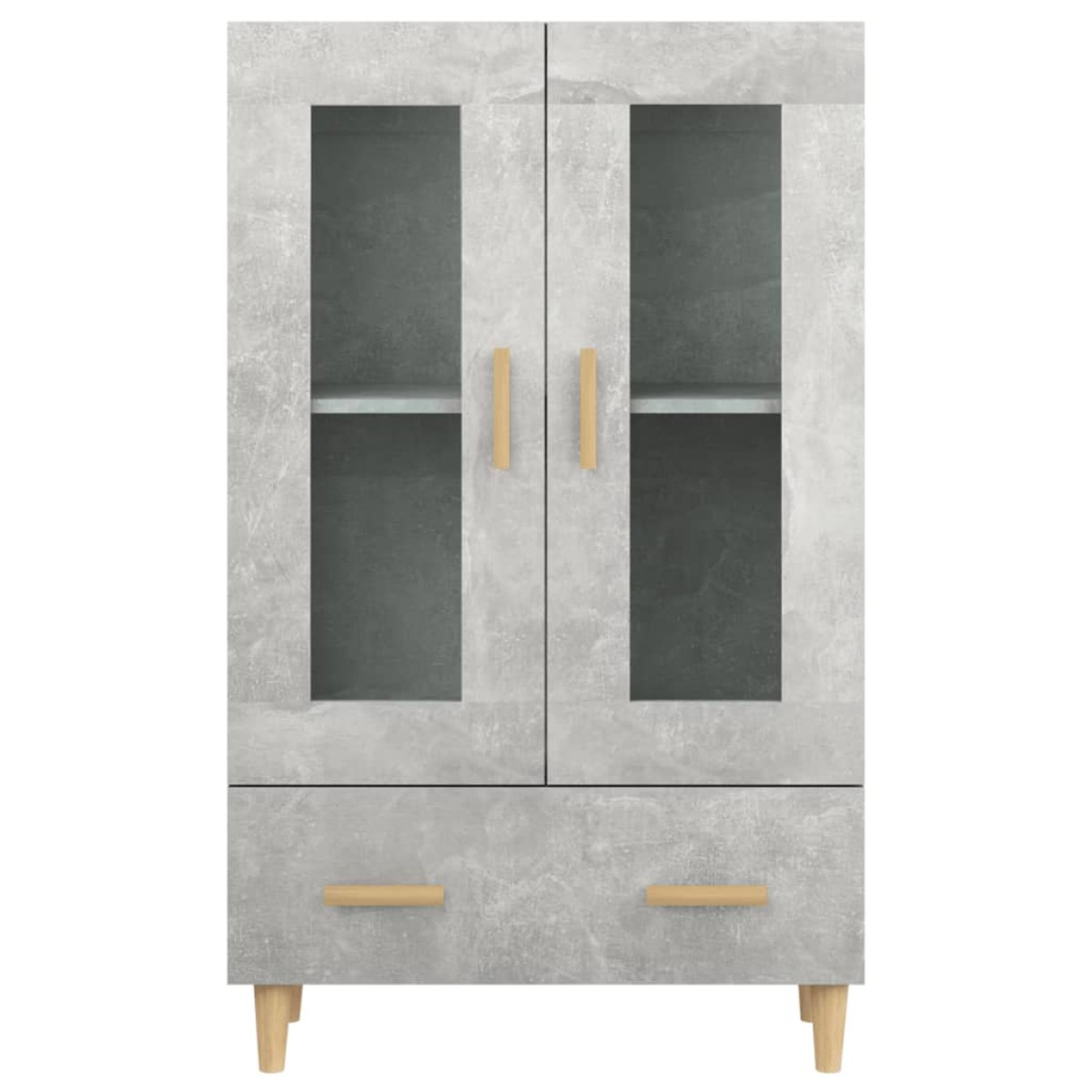 vidaXL Ντουλάπι Γκρι Σκυροδέματος 70x31x115 εκ. από Επεξεργασμένο Ξύλο