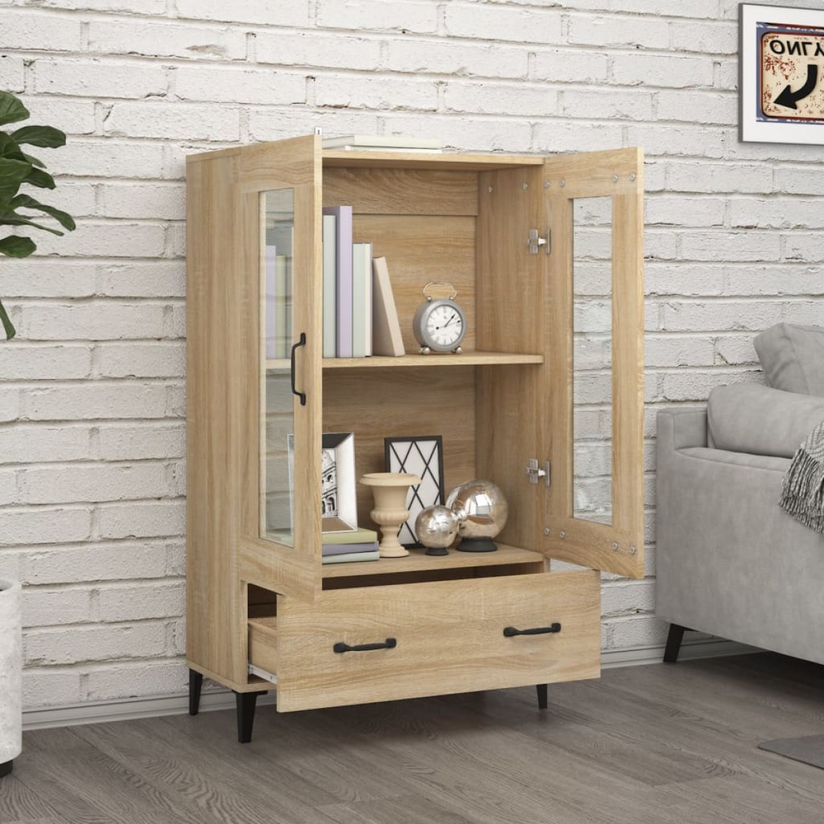 vidaXL Ντουλάπα Sonoma Δρυς 70 x 31 x 115 εκ. από Επεξεργασμένο Ξύλο
