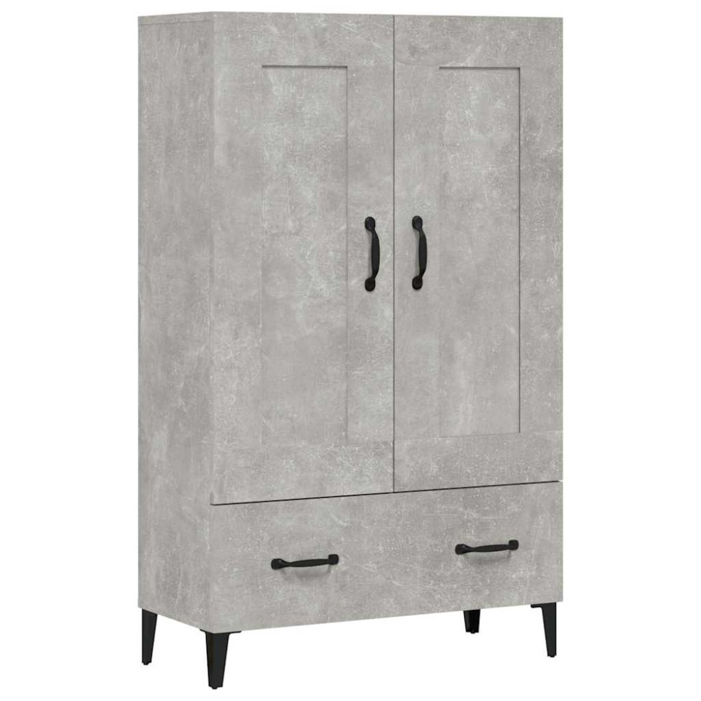 vidaXL Ντουλάπι Γκρι Σκυροδέματος 70x31x115 εκ. από Επεξεργασμένο Ξύλο