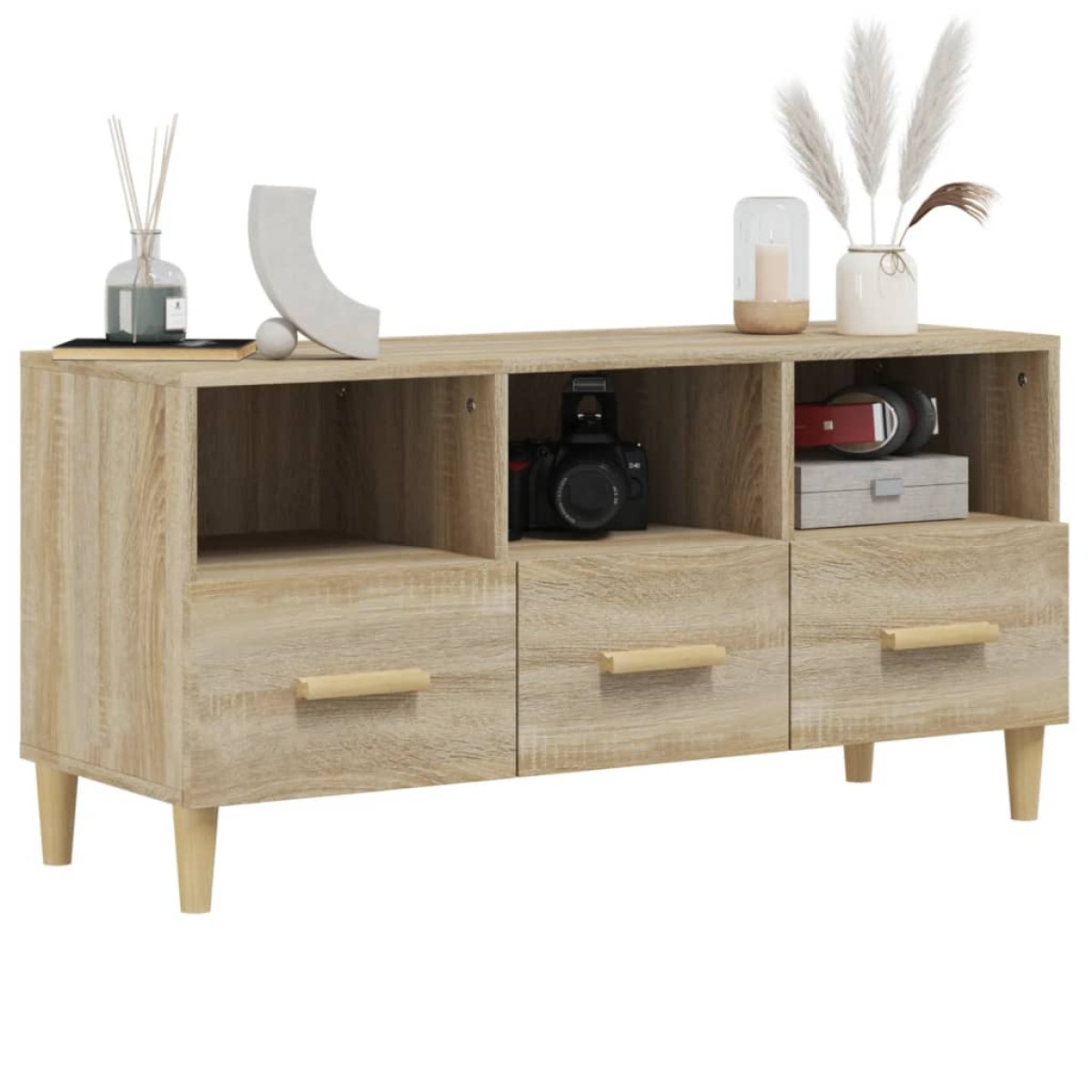vidaXL Έπιπλο Τηλεόρασης Sonoma Δρυς 102 x 36 x 50 εκ. Επεξεργ. Ξύλο