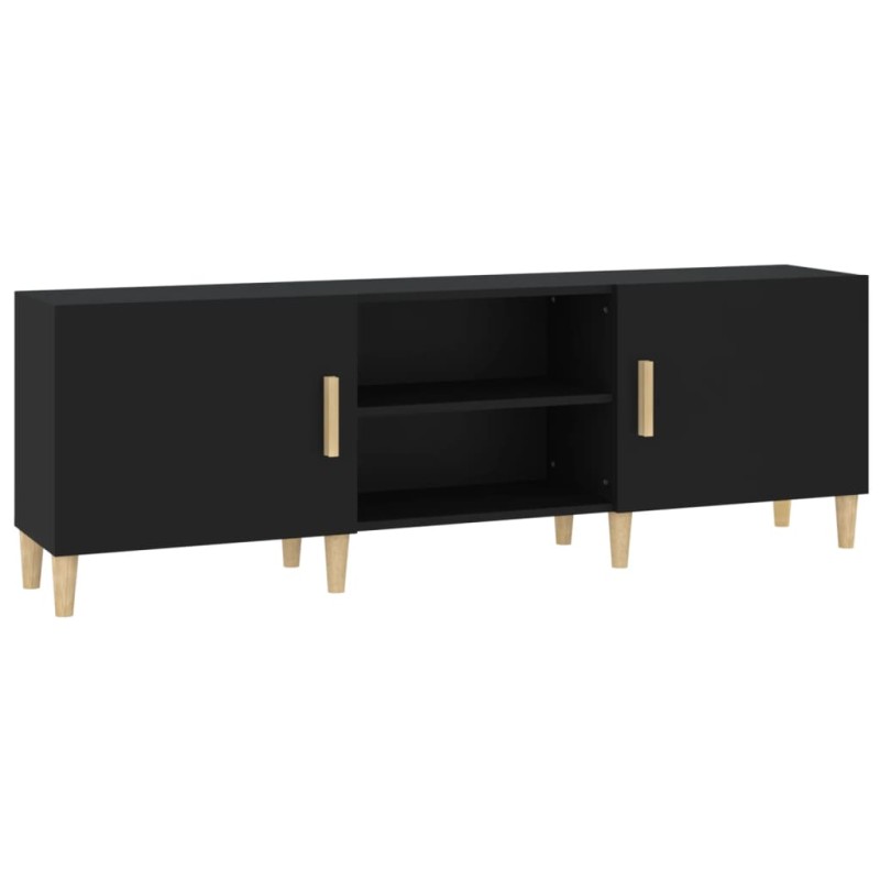 vidaXL Έπιπλο Τηλεόρασης Μαύρο 150 x 30 x 50 εκ. Επεξεργασμένο Ξύλο