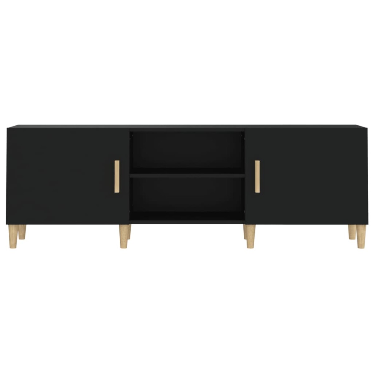 vidaXL Έπιπλο Τηλεόρασης Μαύρο 150 x 30 x 50 εκ. Επεξεργασμένο Ξύλο