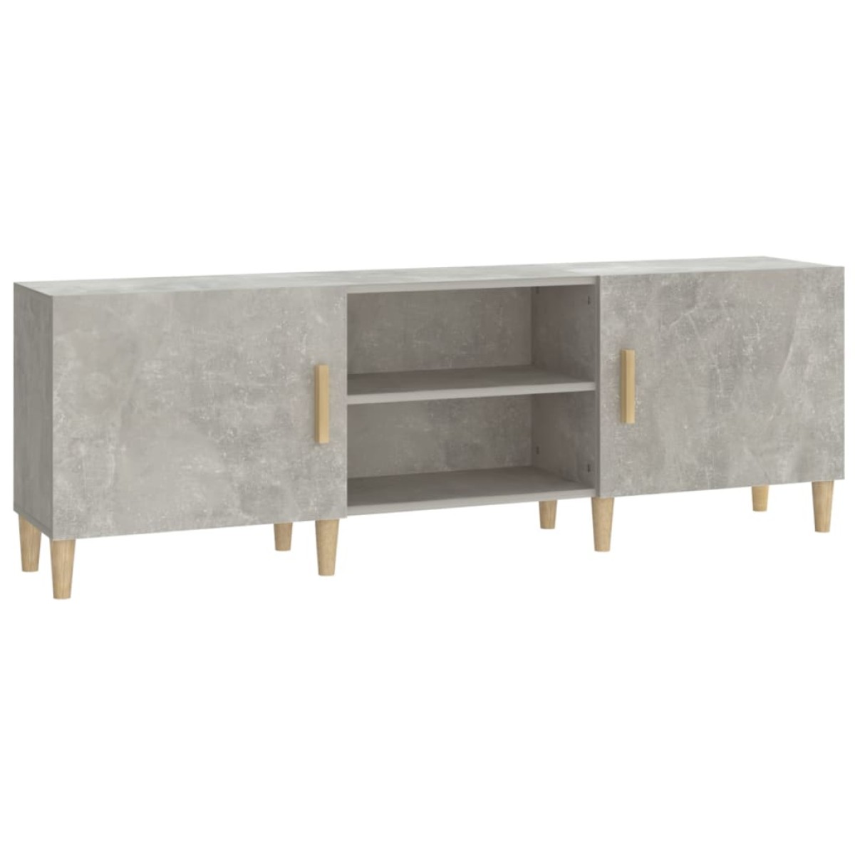 vidaXL Έπιπλο Τηλεόρασης Γκρι Σκυροδέματος 150x30x50 εκ. Επεξ. Ξύλο