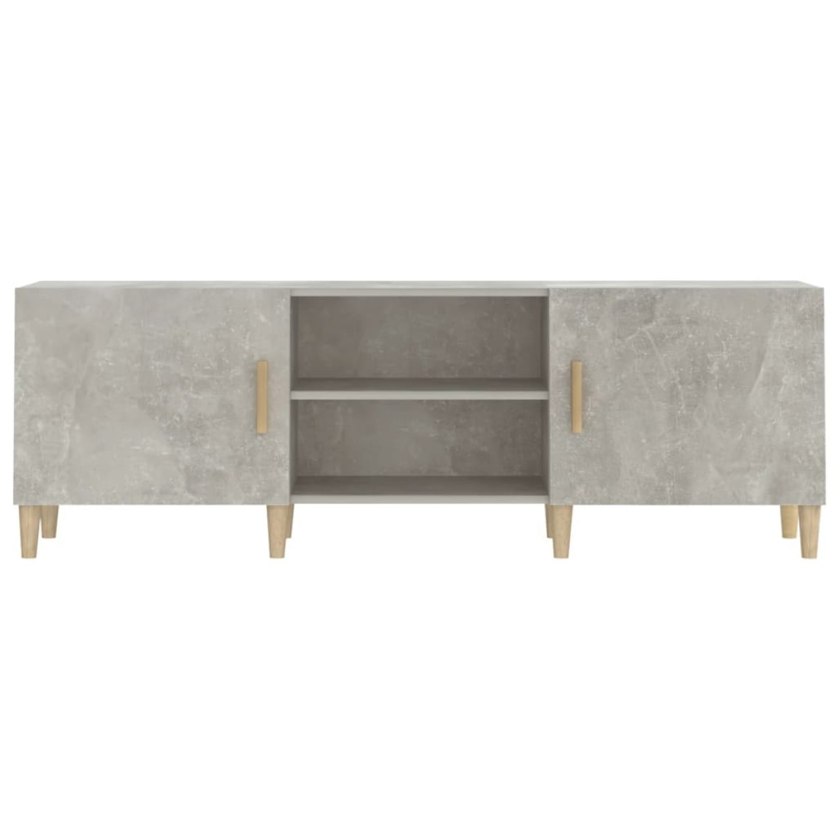 vidaXL Έπιπλο Τηλεόρασης Γκρι Σκυροδέματος 150x30x50 εκ. Επεξ. Ξύλο