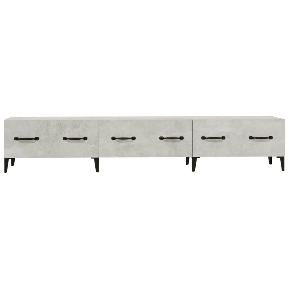 vidaXL Έπιπλο Τηλεόρασης Γκρι Σκυροδέματος 150x34,5x30 εκ. Επεξ. Ξύλο