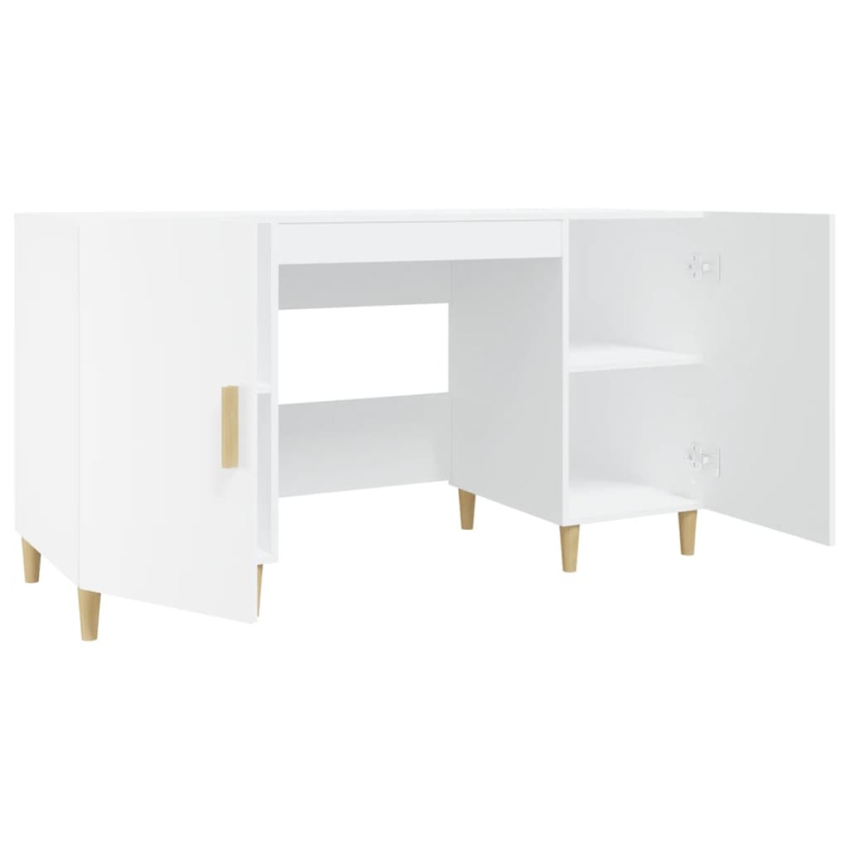 vidaXL Γραφείο Λευκό 140 x 50 x 75 εκ. από Επεξεργασμένο Ξύλο