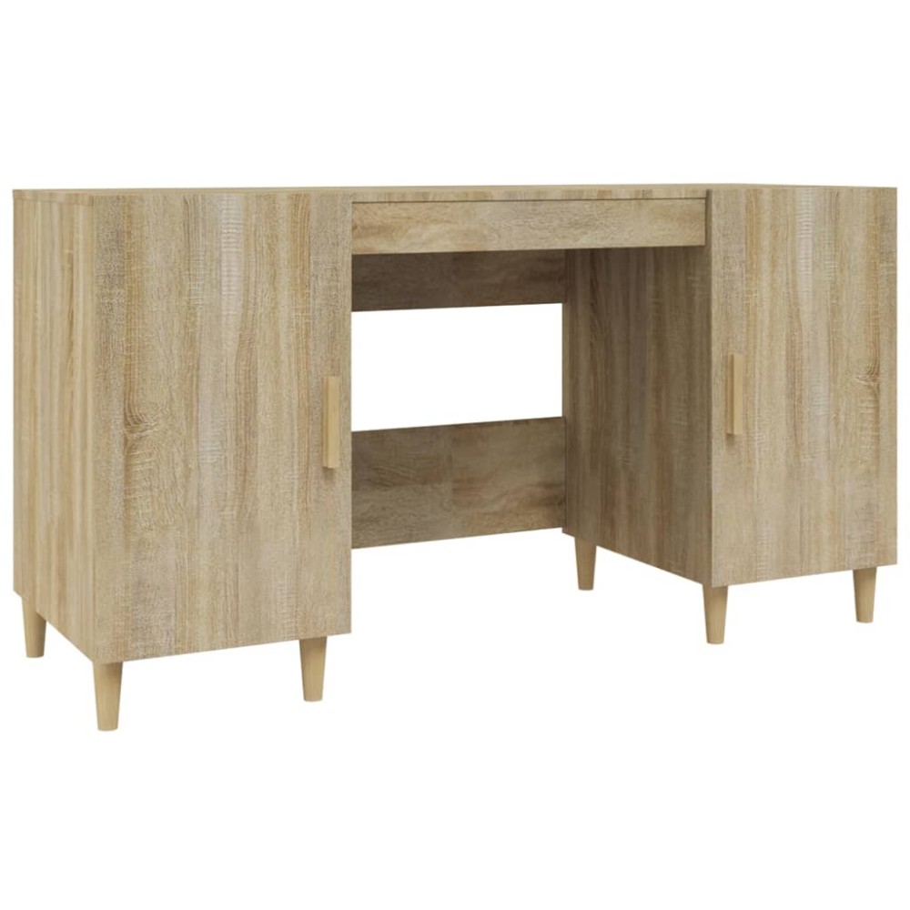 vidaXL Γραφείο Sonoma Δρυς 140 x 50 x 75 εκ. από Επεξεργασμένο Ξύλο
