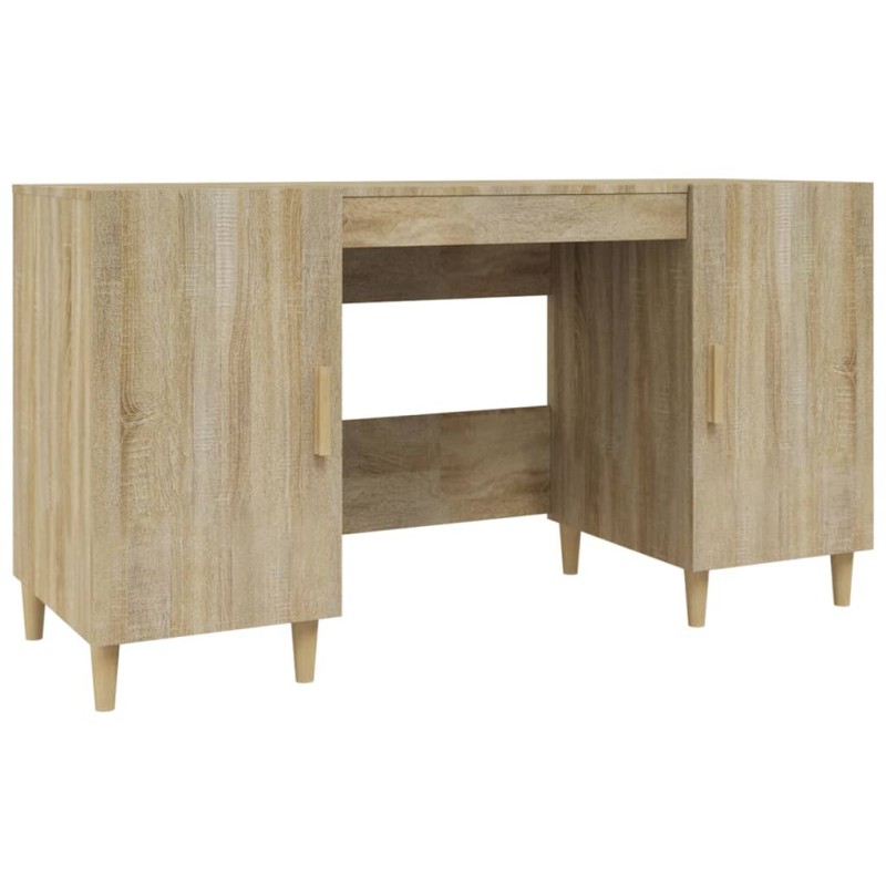 vidaXL Γραφείο Sonoma Δρυς 140 x 50 x 75 εκ. από Επεξεργασμένο Ξύλο