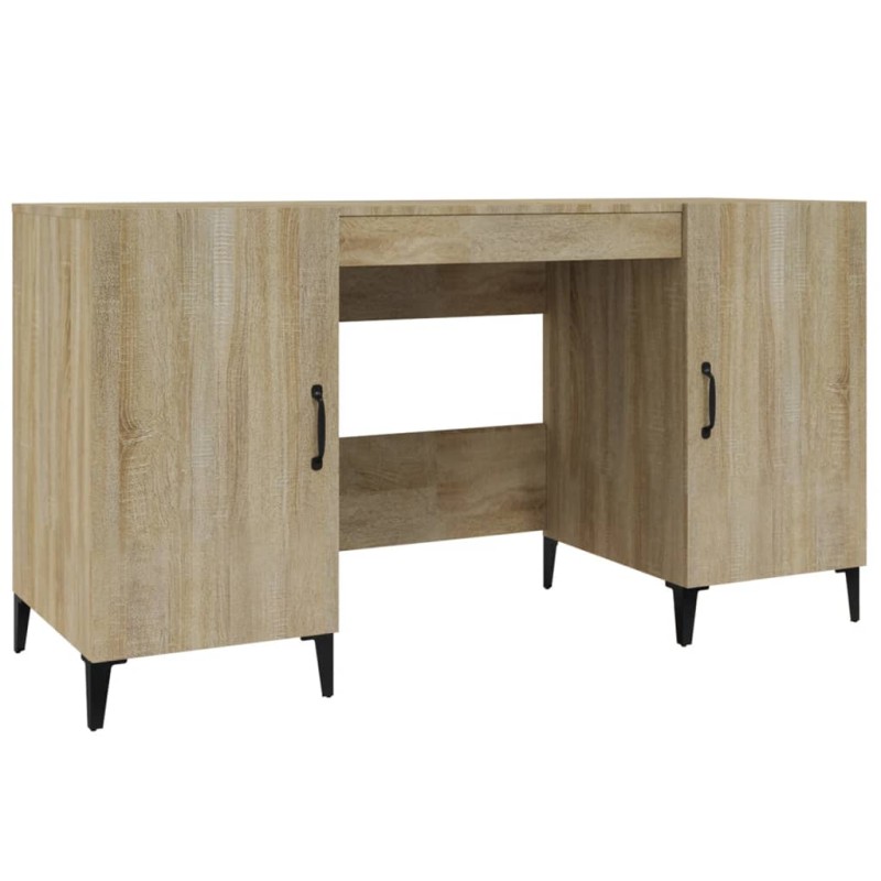 vidaXL Γραφείο Sonoma Δρυς 140 x 50 x 75 εκ. από Επεξεργασμένο Ξύλο