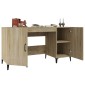 vidaXL Γραφείο Sonoma Δρυς 140 x 50 x 75 εκ. από Επεξεργασμένο Ξύλο