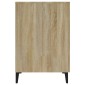 vidaXL Γραφείο Sonoma Δρυς 140 x 50 x 75 εκ. από Επεξεργασμένο Ξύλο