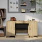 vidaXL Γραφείο Sonoma Δρυς 140 x 50 x 75 εκ. από Επεξεργασμένο Ξύλο