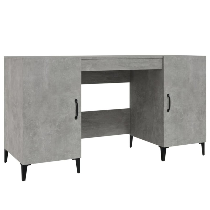vidaXL Γραφείο Γκρι Σκυροδέματος 140x50x75 εκ. Επεξεργασμένο Ξύλο