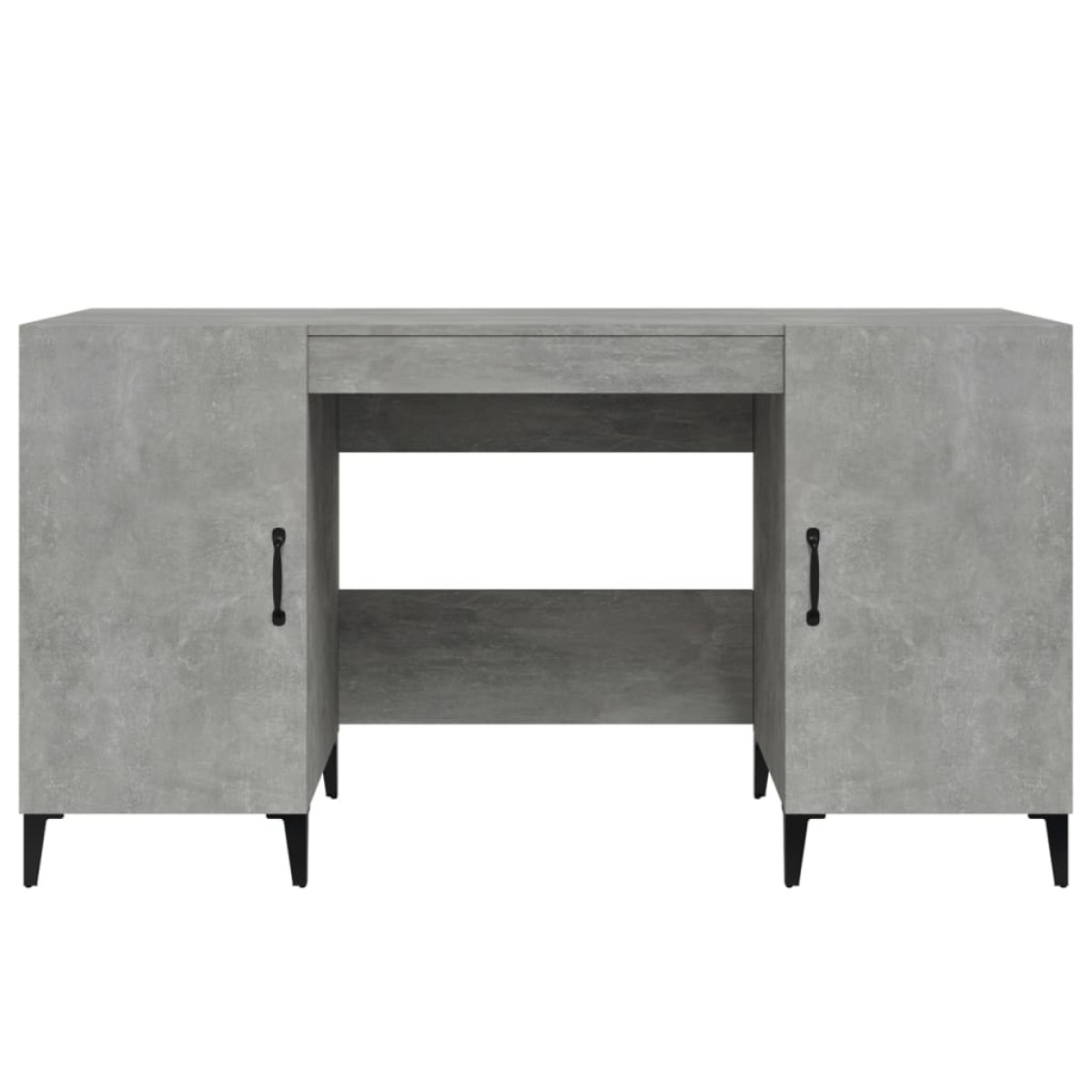 vidaXL Γραφείο Γκρι Σκυροδέματος 140x50x75 εκ. Επεξεργασμένο Ξύλο
