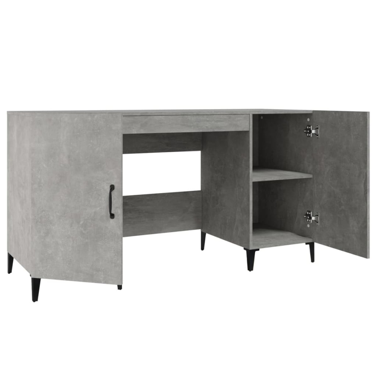 vidaXL Γραφείο Γκρι Σκυροδέματος 140x50x75 εκ. Επεξεργασμένο Ξύλο