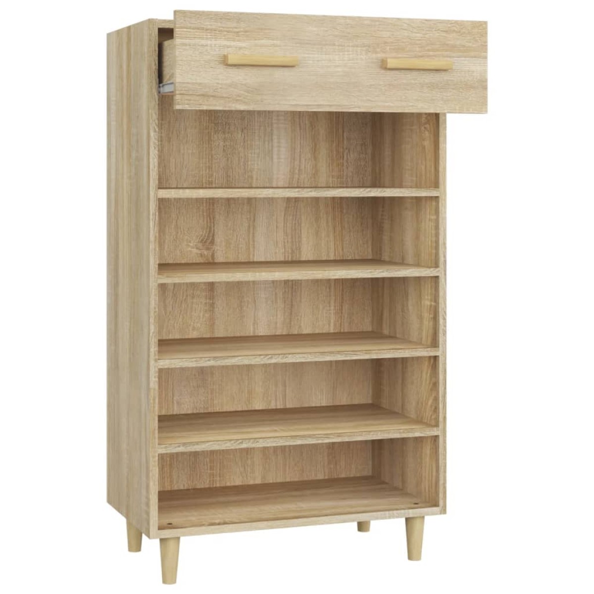 vidaXL Παπουτσοθήκη Sonoma Δρυς 60x35x105 εκ. από Επεξεργασμένο Ξύλο