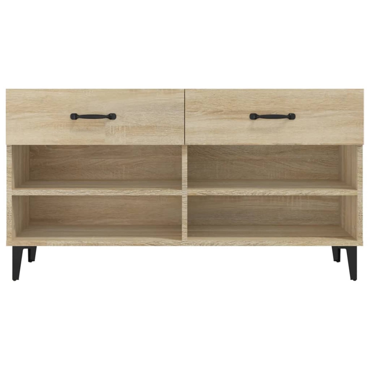 vidaXL Παπουτσοθήκη Sonoma Δρυς 102x35x55 εκ. από Επεξεργασμένο Ξύλο