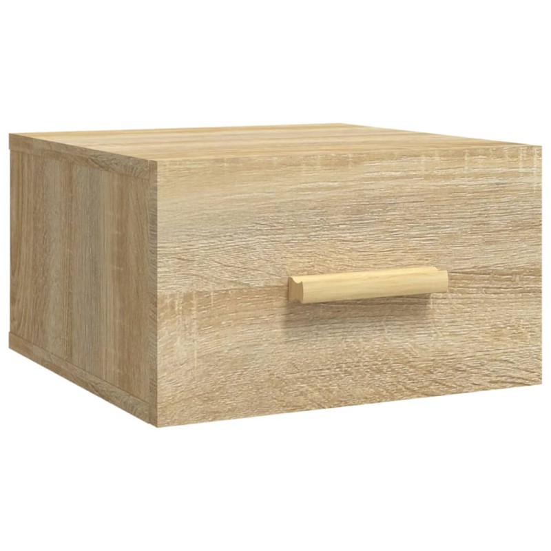 vidaXL Κομοδίνα Επιτοίχια Sonoma Δρυς 35 x 35 x 20 εκ.