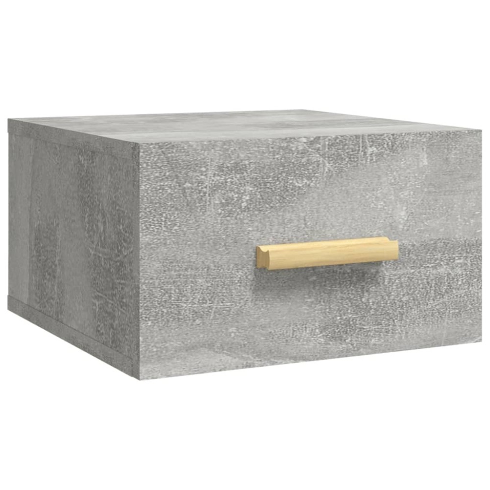 vidaXL Κομοδίνο Επιτοίχιο Γκρι Σκυροδέματος 35 x 35 x 20 εκ.
