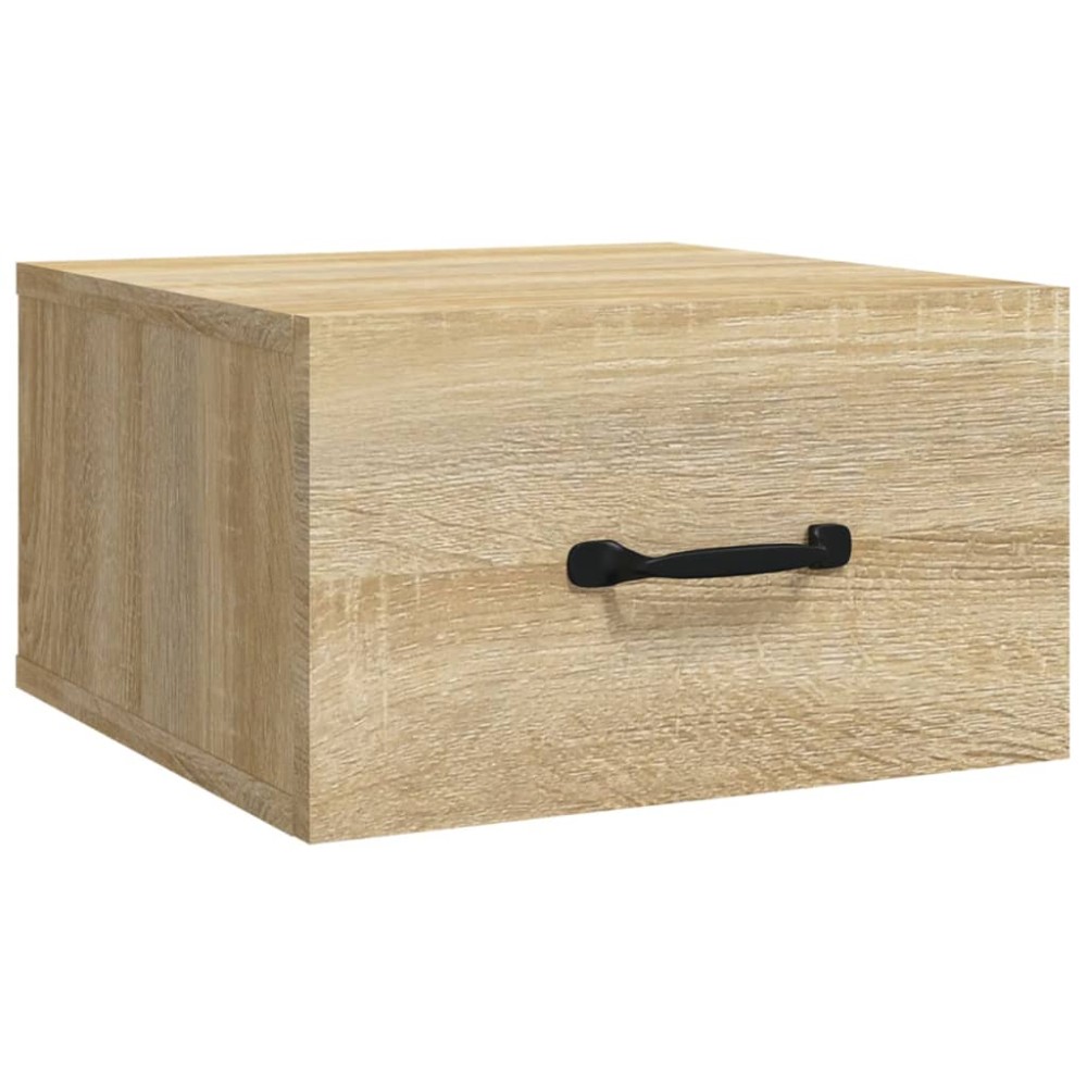 vidaXL Κομοδίνα Επιτοίχια Sonoma Δρυς 35 x 35 x 20 εκ.