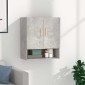 vidaXL Ντουλάπι Τοίχου Γκρι Σκυρ. 60x31x70 εκ. Επεξεργασμένο Ξύλο