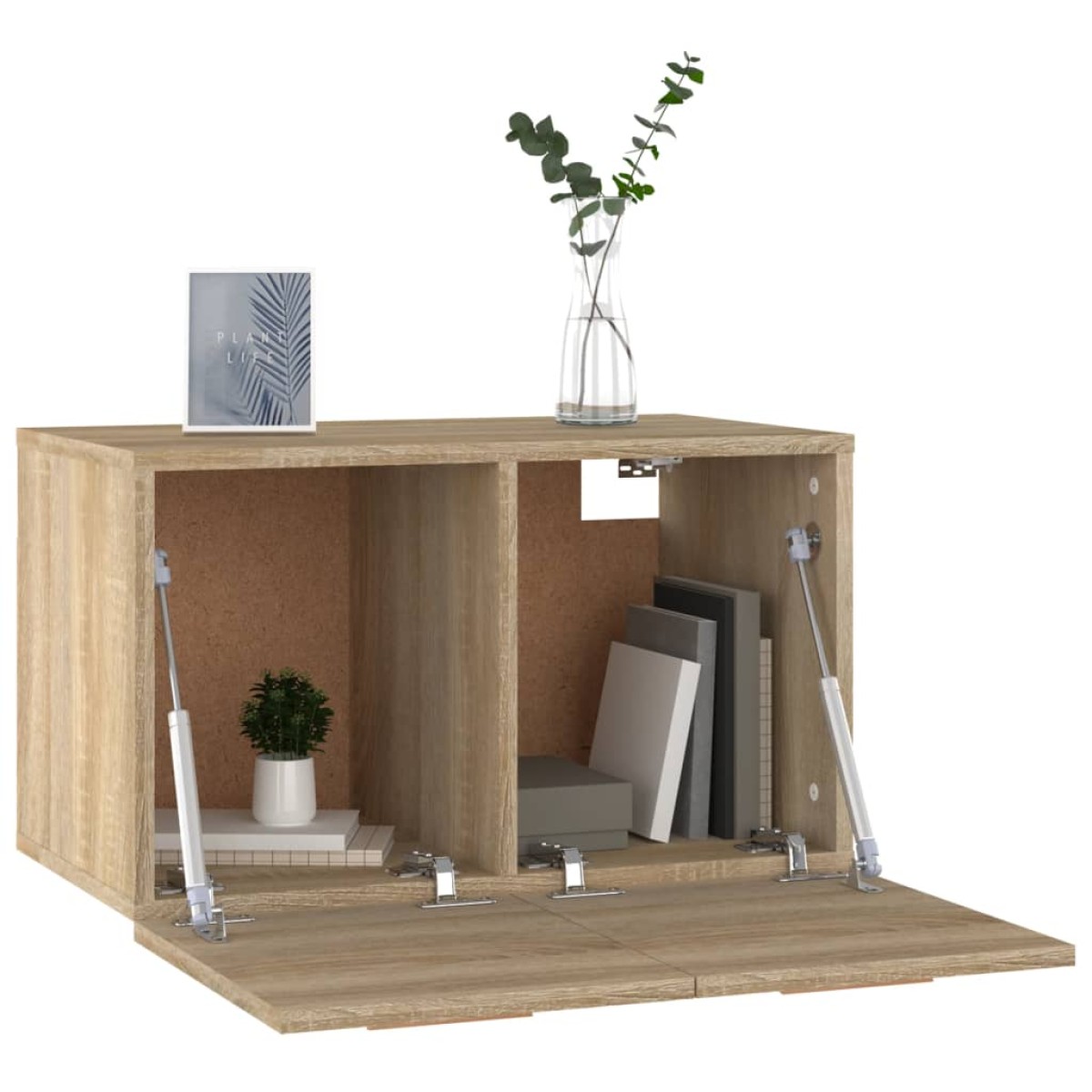 vidaXL Ντουλάπι Τοίχου Sonoma Δρυς 60x36,5x35 εκ. Επεξεργασμένο Ξύλο
