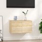 vidaXL Ντουλάπι Τοίχου Sonoma Δρυς 60x36,5x35 εκ. Επεξεργασμένο Ξύλο