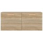 vidaXL Ντουλάπι Τοίχου Sonoma Δρυς 80x35x36,5 εκ. Επεξεργασμένο Ξύλο