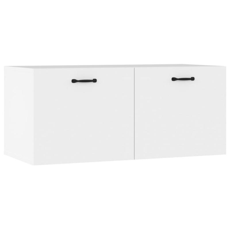 vidaXL Ντουλάπι Τοίχου άσπρο 80 x 35 x 36,5 εκ. Επεξεργασμένο Ξύλο