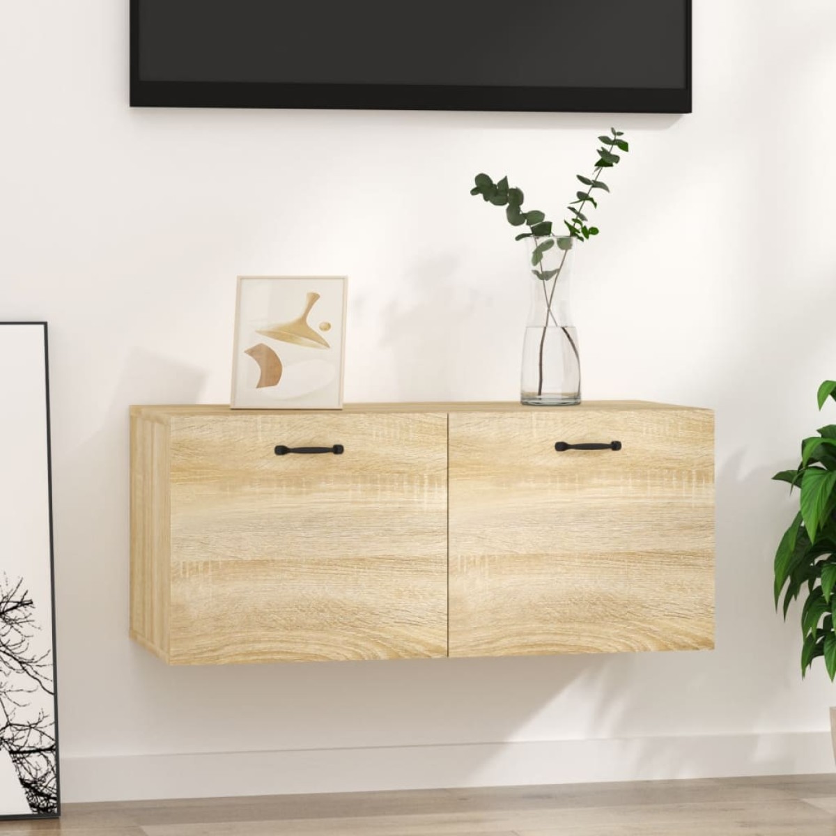 vidaXL Ντουλάπι Τοίχου Sonoma Δρυς 80x35x36,5 εκ. Επεξεργασμένο Ξύλο