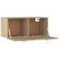 vidaXL Ντουλάπι Τοίχου Sonoma Δρυς 80x35x36,5 εκ. Επεξεργασμένο Ξύλο